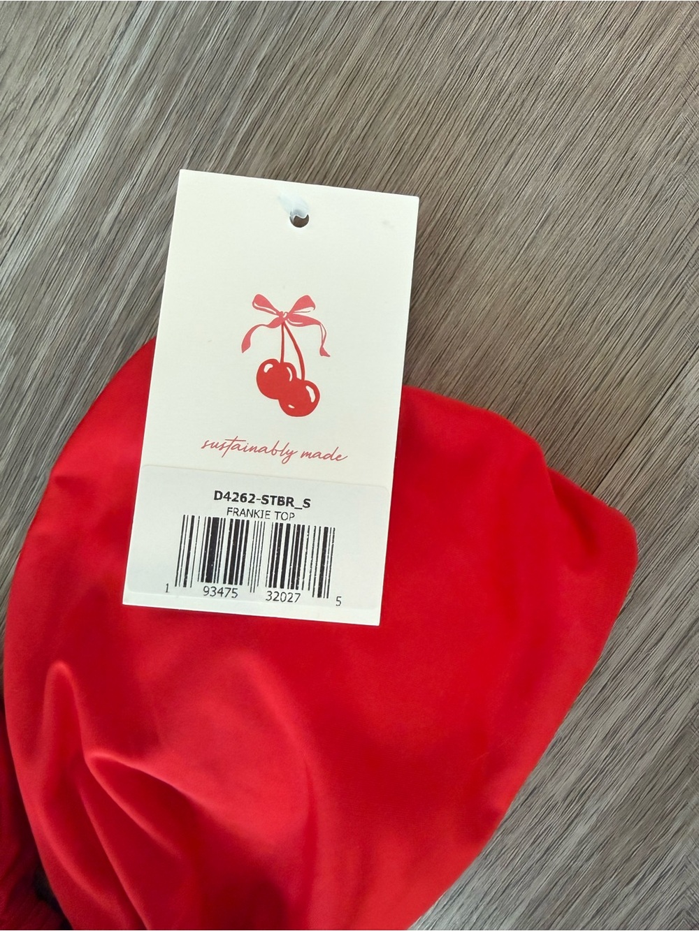 NWT Dippin Daisys Bikini Set in Red, Size Small - Picture 3 of 5
